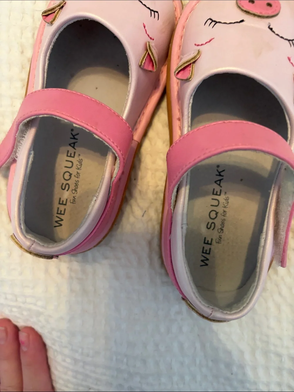 Wee Squeak Pink Piglet Mary Jane Girls' Dress Shoes